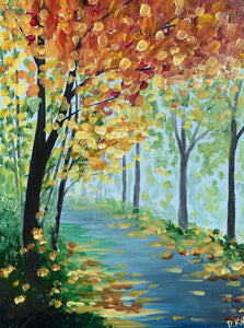 8+ Fall Trees Paint kit